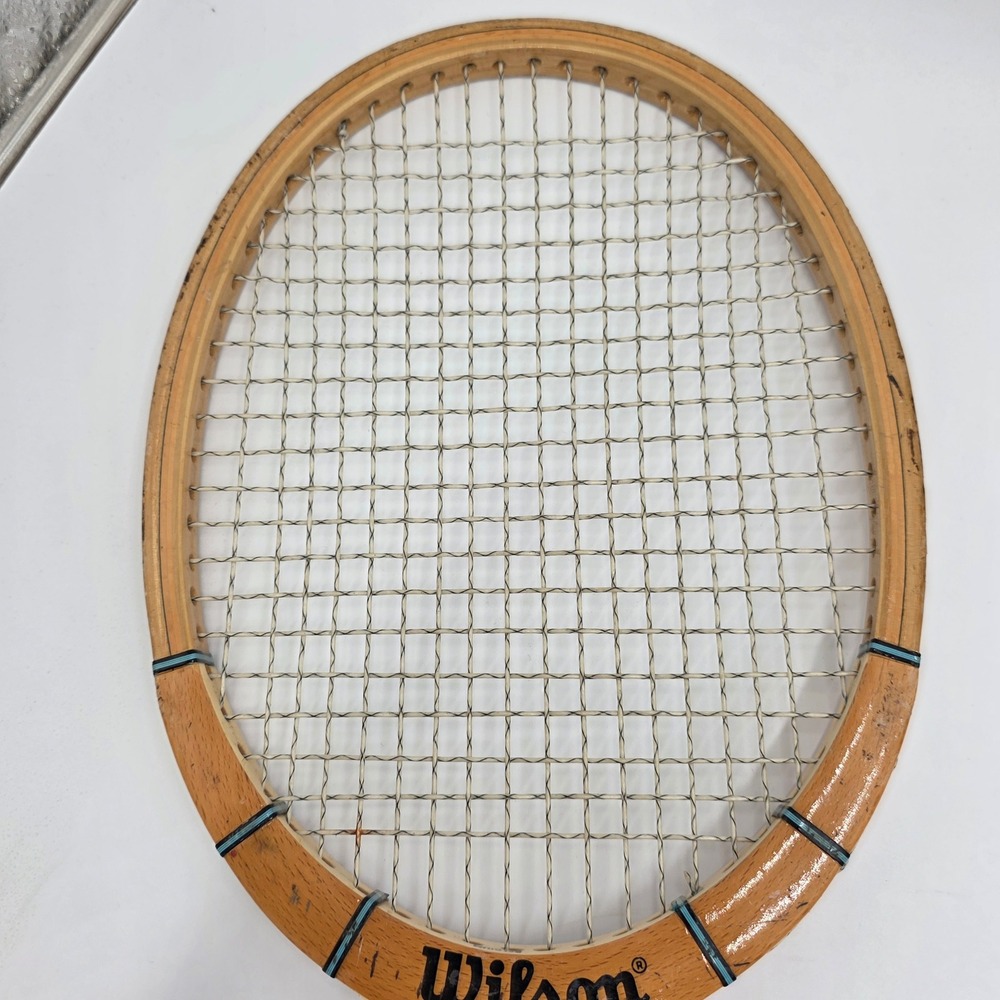 Vintage Wilson Billie Jean King Performer Strata-Bow Wooden Tennis Racquet Wood - Picture 5 of 8